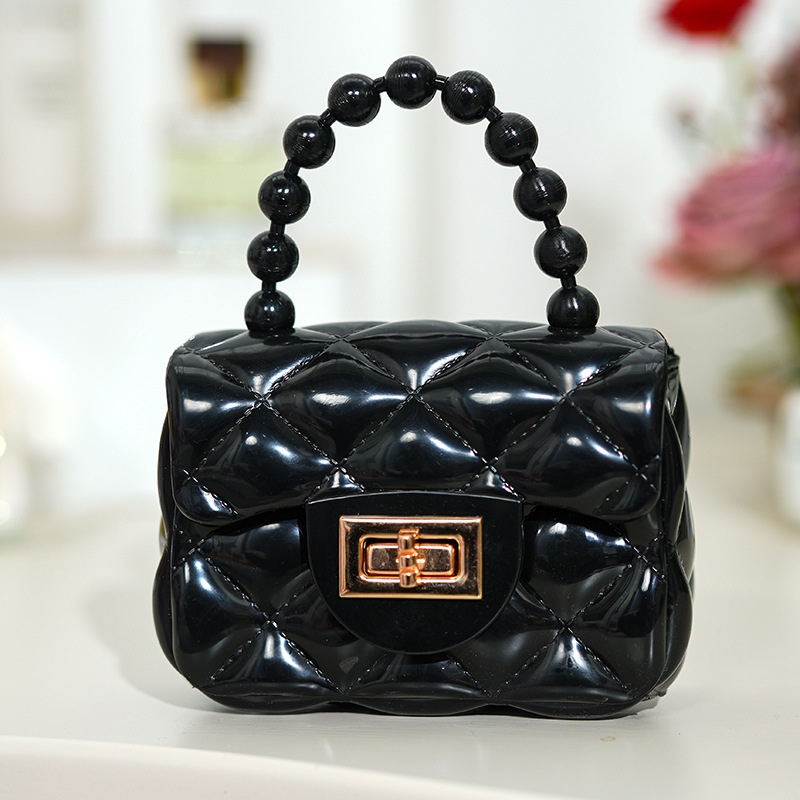 DIY patchwork πορτοφόλι κερμάτων με αλυσίδα crossbody, από PVC υλικό με επένδυση PVC, για γυναίκες και κορίτσια