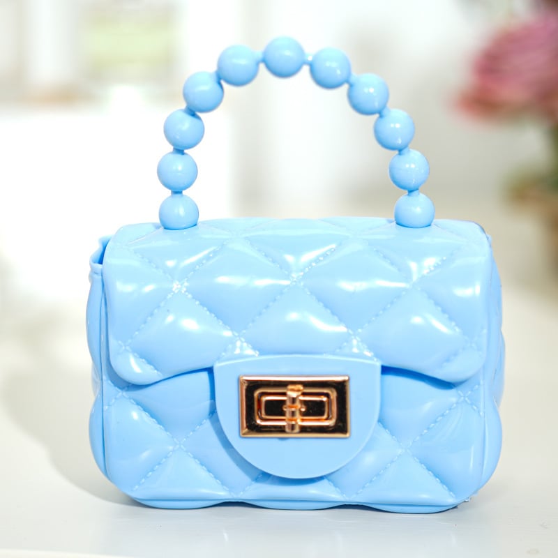 DIY patchwork πορτοφόλι κερμάτων με αλυσίδα crossbody, από PVC υλικό με επένδυση PVC, για γυναίκες και κορίτσια