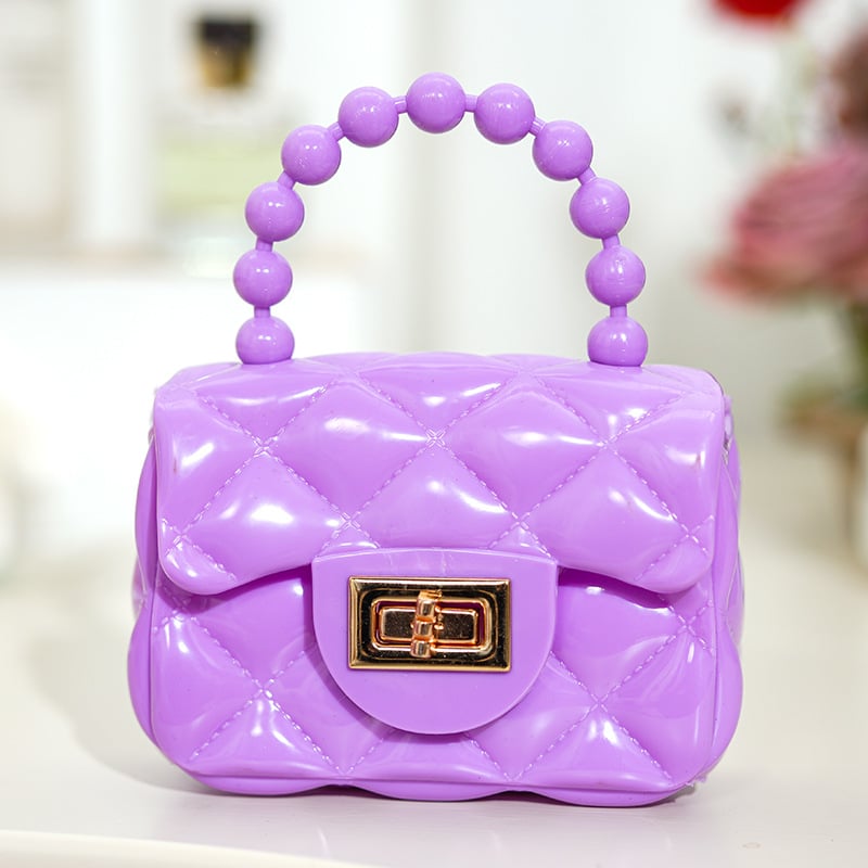 DIY patchwork πορτοφόλι κερμάτων με αλυσίδα crossbody, από PVC υλικό με επένδυση PVC, για γυναίκες και κορίτσια