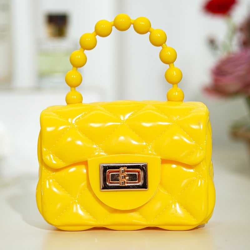 DIY patchwork πορτοφόλι κερμάτων με αλυσίδα crossbody, από PVC υλικό με επένδυση PVC, για γυναίκες και κορίτσια