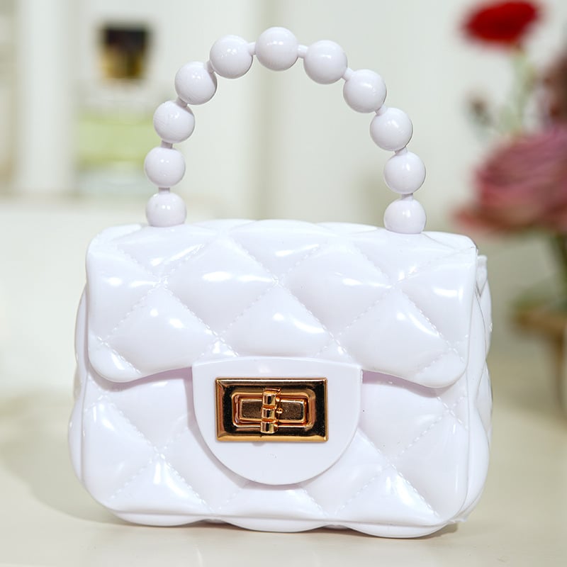 DIY patchwork πορτοφόλι κερμάτων με αλυσίδα crossbody, από PVC υλικό με επένδυση PVC, για γυναίκες και κορίτσια