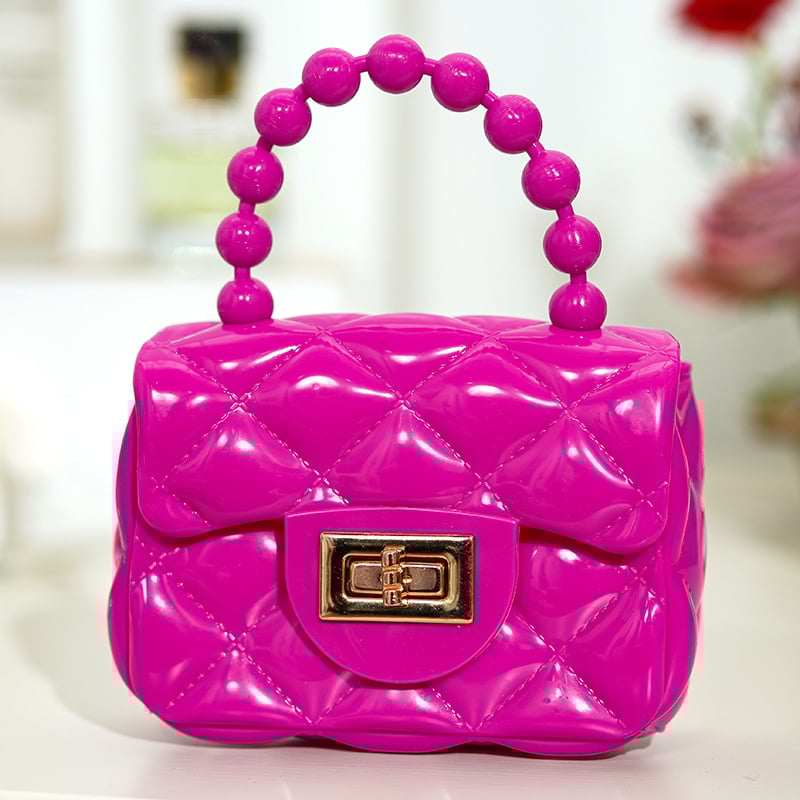 DIY patchwork πορτοφόλι κερμάτων με αλυσίδα crossbody, από PVC υλικό με επένδυση PVC, για γυναίκες και κορίτσια