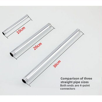 Qt132 Rovný sprchový držiak, meď/nerezová oceľ konštrukcia, skrytá závitová montáž, 0–95°C prevádzková teplota, 1 MPa nominálny tlak