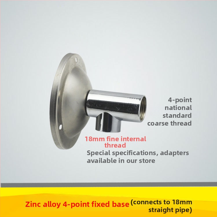 Qt132 Rovný sprchový držiak, meď/nerezová oceľ konštrukcia, skrytá závitová montáž, 0–95°C prevádzková teplota, 1 MPa nominálny tlak