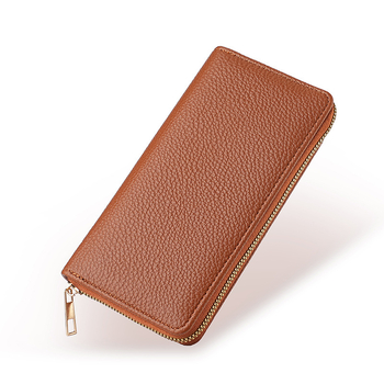 Portofel feminin din PU, textură piele granule (pebbled), capacitate mare, extensie, căptușală din piele sintetică, primăvara 2025