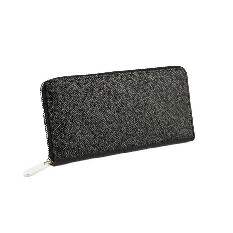 Hosszú záras férfi pénztárca, PU anyag, városi minimalista stílus, vízálló és kopásálló, belső szövet szintetikus bőrből, márka Suxin.niwei