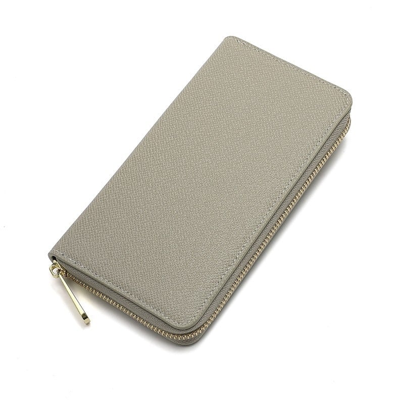 Hosszú záras férfi pénztárca, PU anyag, városi minimalista stílus, vízálló és kopásálló, belső szövet szintetikus bőrből, márka Suxin.niwei