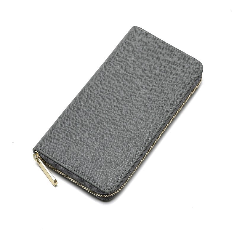 Hosszú záras férfi pénztárca, PU anyag, városi minimalista stílus, vízálló és kopásálló, belső szövet szintetikus bőrből, márka Suxin.niwei