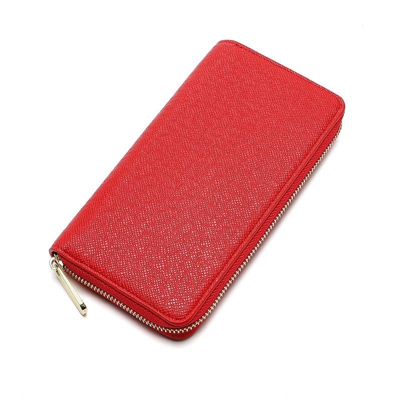 Hosszú záras férfi pénztárca, PU anyag, városi minimalista stílus, vízálló és kopásálló, belső szövet szintetikus bőrből, márka Suxin.niwei