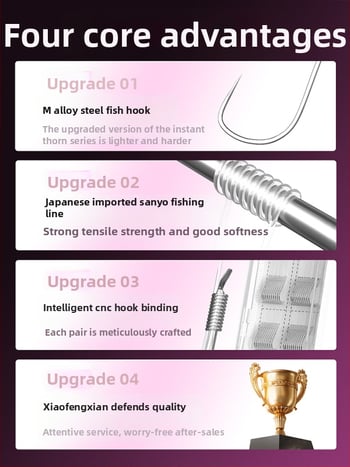 Cârlig de pescuit obișnuit, cârlig dublu, oțel aliat, Little Fengxian, Black Pit