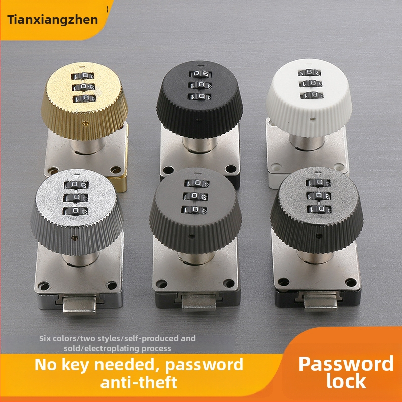 Fiókok és szekrények jelszavas zár — anyag: cinkötvözet + ABS; modell: jelszavas zár; alkalmazás: fiókok, szekrények, tárolók, iratszekrények; típus: számkód; nyitás: jelszó