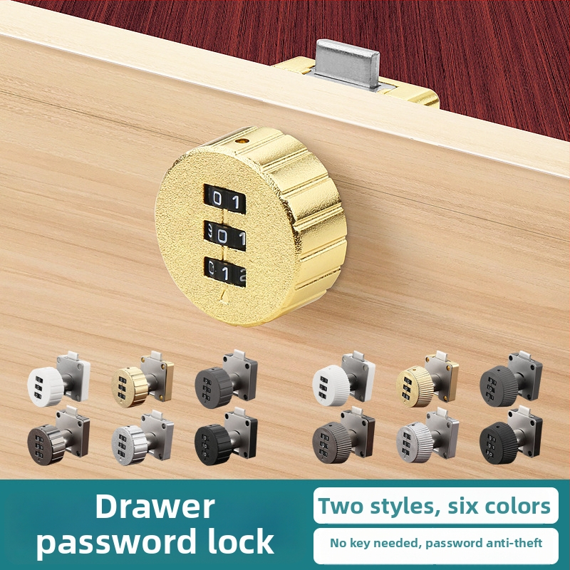 Zámok s číselným kódom pre zásuvky a skrinky — materiál: zliatina zinku + ABS; model: zámok s číselným kódom; rozsah použitia: zásuvky, skrinky, archívne skrinky; typ: čísla; otvorenie: heslo