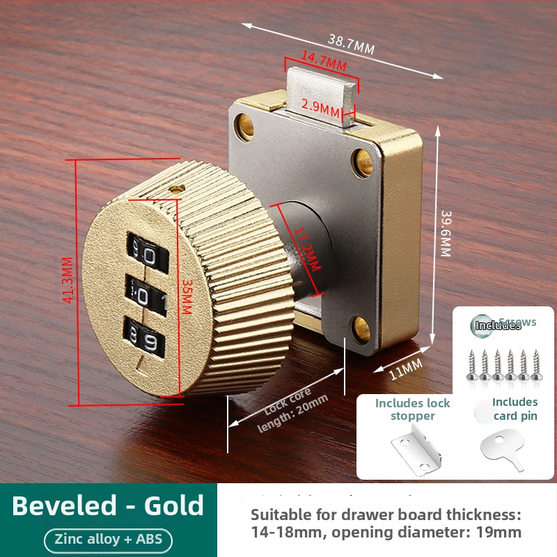 Κλειδαριά με κωδικό για συρτάρια και ντουλάπια — υλικό: κράμα ψευδάργύρου + ABS; μοντέλο: κλειδαριά με κωδικό; εφαρμογή: συρτάρια, ντουλάπια, αρχεία; τύπος: αριθμητικός κωδικός; ξεκλείδωμα: με κωδικό