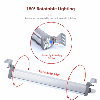 Spit LED φωτιστικό εργασίας για εργαστήριο και εργαλειομηχανές, ανθεκτικό στη σκόνη και στο νερό
