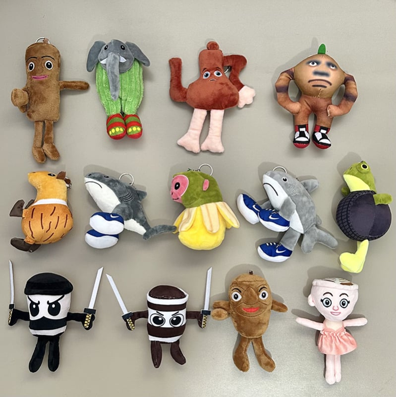 Λούτρινο ζωάκι — κρεμαστό μπρελόκ για κλειδιά, κοντό βελούδινο ύφασμα, γέμισμα PP βαμβάκι, σειρά ζώων