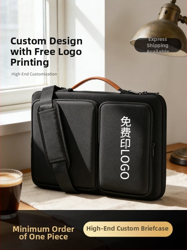 Funda laptop cu stil de afaceri, material Oxford, căptușeală din pânză, impermeabilă, rezistentă la uzură și la șocuri