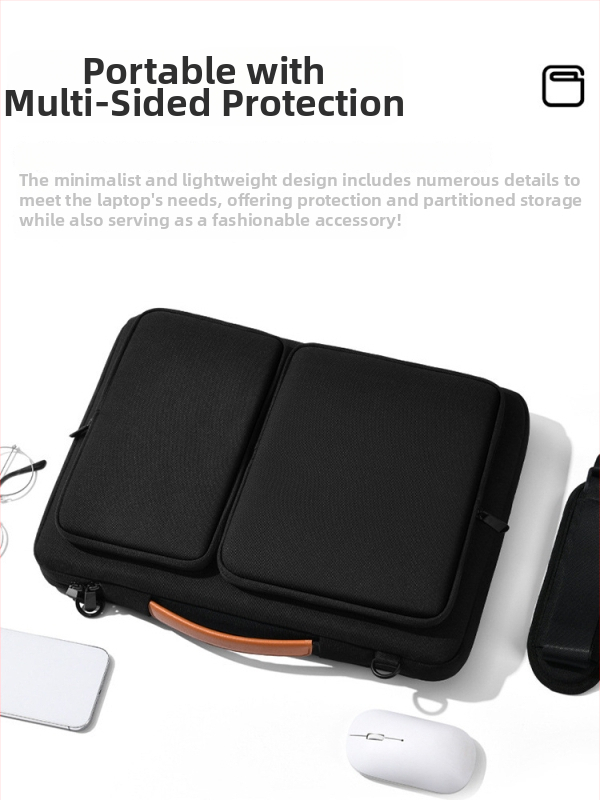 Notebook taška v biznis štýle, Oxford textil, podšívka plátno, vodeodolná, odolná voči opotrebeniu a nárazom