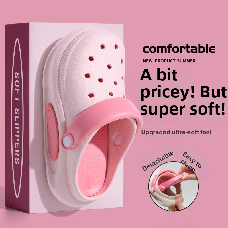 Pantofi de plajă pentru copii cu partea superioară EVA, unisex, pentru 4–9 ani, stil Cartoon Paradise, lansare primăvara 2025