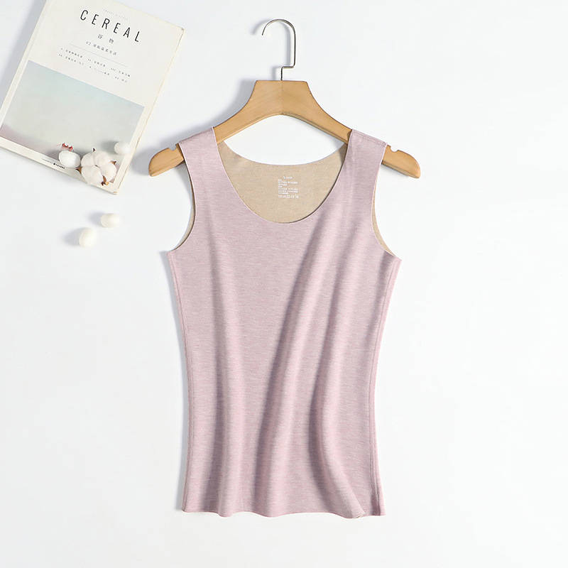 Vesta termică, amestec de cașmir (30–50% acrilic), grosime extra 301-350 g/m2, guler rotund, strat unic de bază