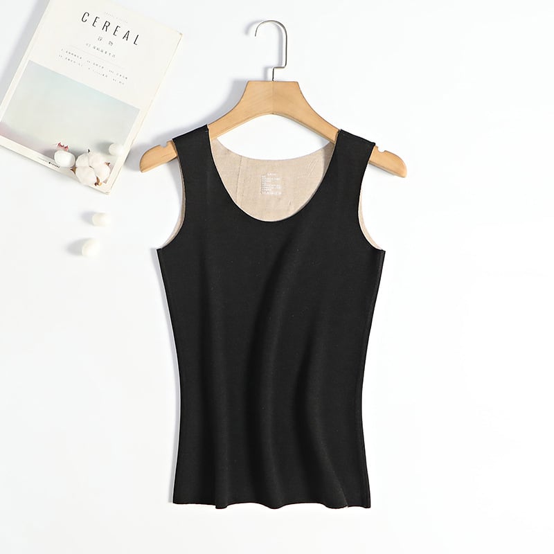 Vesta termică, amestec de cașmir (30–50% acrilic), grosime extra 301-350 g/m2, guler rotund, strat unic de bază