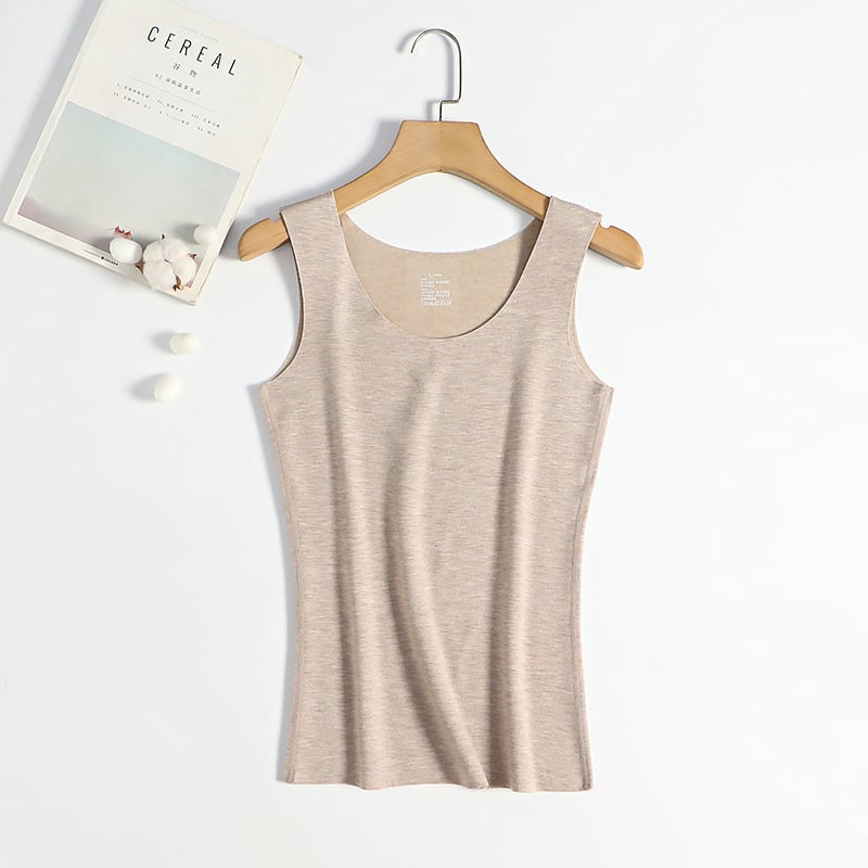 Vesta termică, amestec de cașmir (30–50% acrilic), grosime extra 301-350 g/m2, guler rotund, strat unic de bază