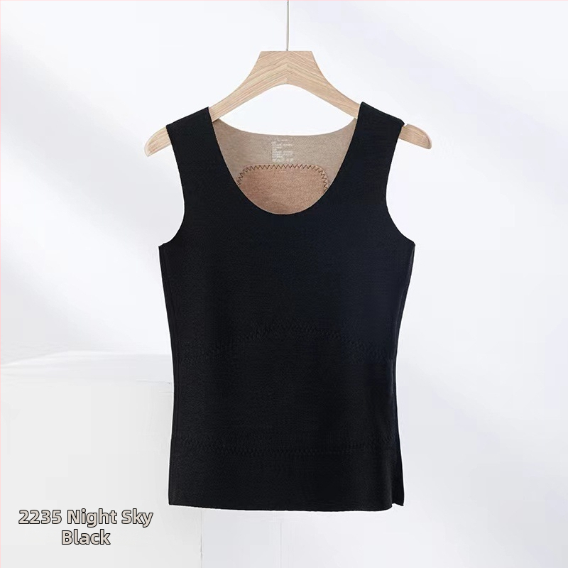 Vesta termică, amestec de cașmir (30–50% acrilic), grosime extra 301-350 g/m2, guler rotund, strat unic de bază