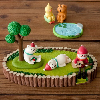 Ornament oval pentru scenă de parc din rășină — Brahma, decor din rășină, stil pastoral, ambalaj carton