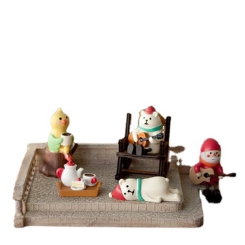 Ornament oval pentru scenă de parc din rășină — Brahma, decor din rășină, stil pastoral, ambalaj carton