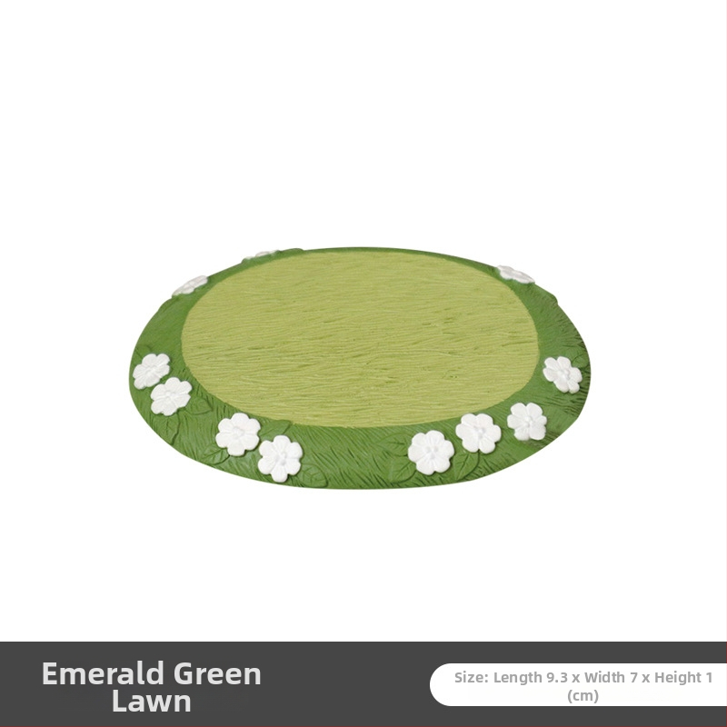 Ornament oval pentru scenă de parc din rășină — Brahma, decor din rășină, stil pastoral, ambalaj carton