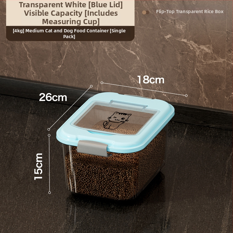Δοχείο αποθήκευσης, σφραγιζόμενο, ανθεκτικό στην υγρασία, PP υλικό, χωρητικότητα 12 kg, κατάλληλο για ρύζι, αλεύρι, κόκκους και τροφή κατοικίδιων