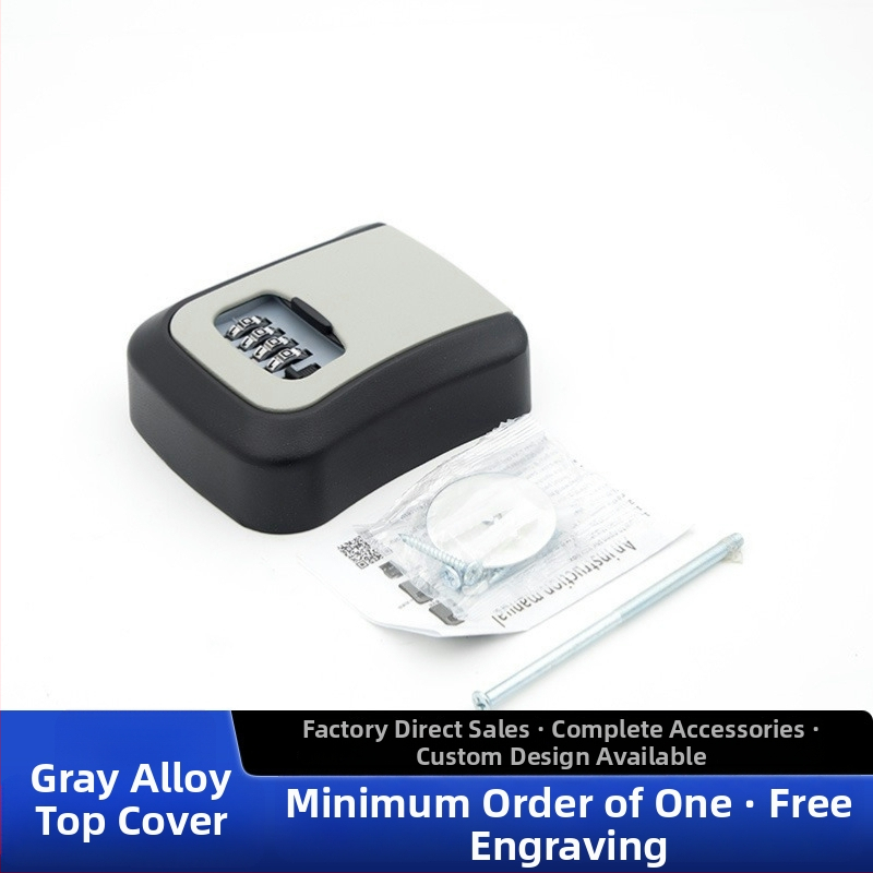 Falra szerelt jelszavas kulcstartó doboz — ABS alumínium ötvözet, KC-108, zárókar vastagsága 95 mm, rudak közötti távolság 95 mm