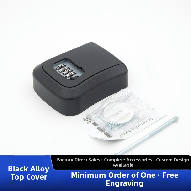 Falra szerelt jelszavas kulcstartó doboz — ABS alumínium ötvözet, KC-108, zárókar vastagsága 95 mm, rudak közötti távolság 95 mm