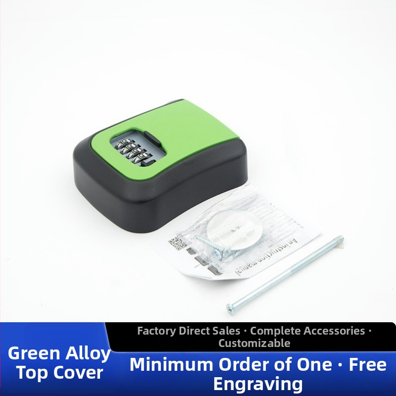 Falra szerelt jelszavas kulcstartó doboz — ABS alumínium ötvözet, KC-108, zárókar vastagsága 95 mm, rudak közötti távolság 95 mm