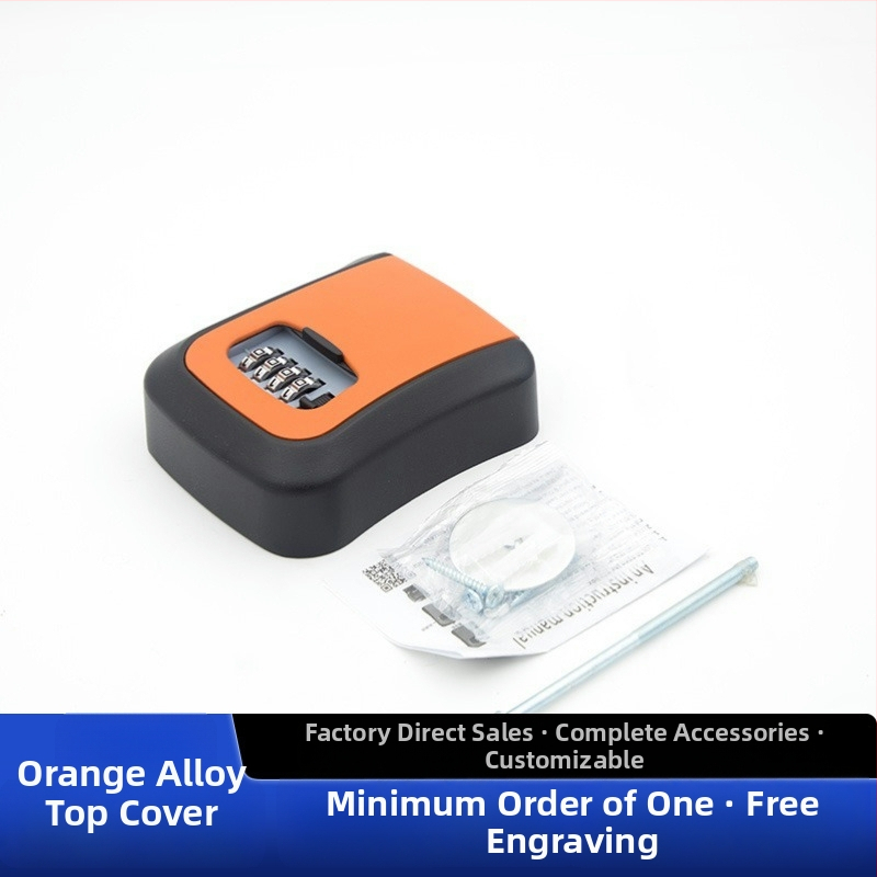 Falra szerelt jelszavas kulcstartó doboz — ABS alumínium ötvözet, KC-108, zárókar vastagsága 95 mm, rudak közötti távolság 95 mm