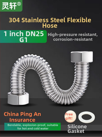 304 nerezová oceľová hadica vstupná, model LX, vysoký tlak, teplotne odolná, CE certifikát