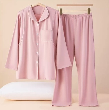 Σετ πιτζάμες από βαμβάκι για μητέρες με άνοιγμα θηλάσμου, σπίτι, μακριά μανίκια, παντελόνια, άνοιξη–φθινοπωρινός–χειμερινός, λεπτό