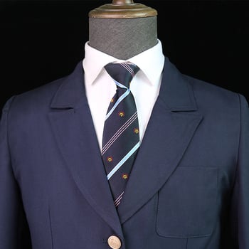 Jacquard prugasta kravata, poliester, unisex, stil strelice