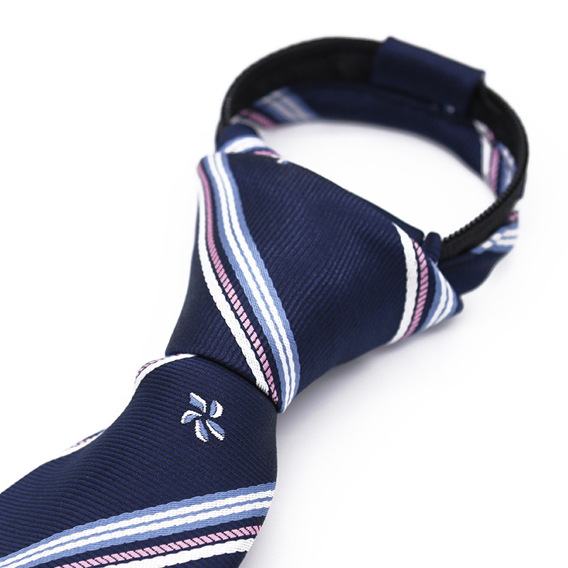 Jacquard prugasta kravata, poliester, unisex, stil strelice