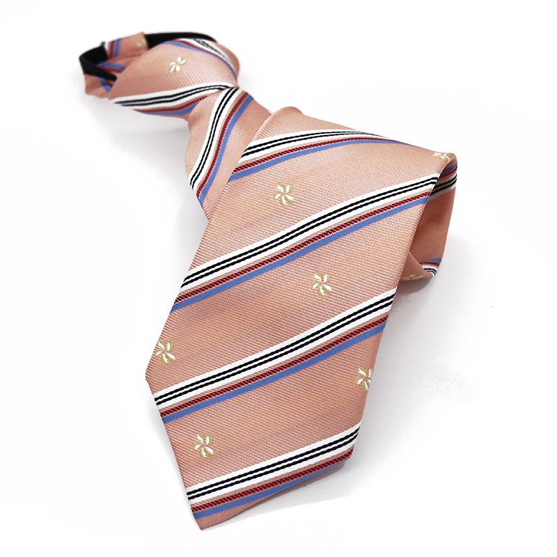 Jacquard prugasta kravata, poliester, unisex, stil strelice
