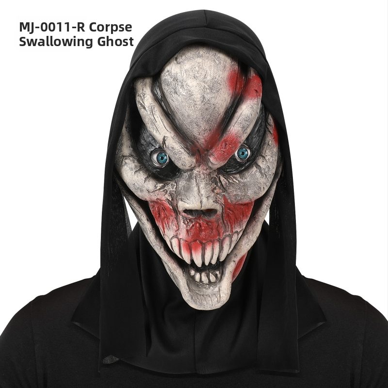 Latexová maska – zábavný štýl, DIY rekvizita, na Halloween a vianočné masquerádu