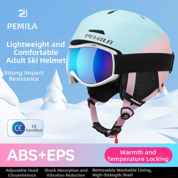 Felnőtt uniszex sí sisak, ABS+EPS héj, kerékpáros sisak