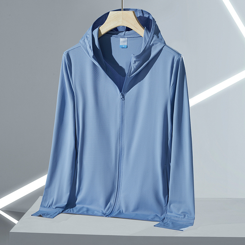 Unisex outdoor vetrovka s UPF50+ UV ochranou, priedušná, rýchloschnúca polyesterová látka, kapucňa
