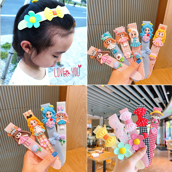 Детски карикатурен аксесоар за глава, ръчна изработка, с магическа лепяща лента за фиксиране на чубките.