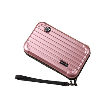 Mini PC kozmetička torbica s crossbody remenom, korejskog stila za putovanja; vanjska plastika, podstava od poliester; vodootporna, periva, višefunkcionalna; unisex.