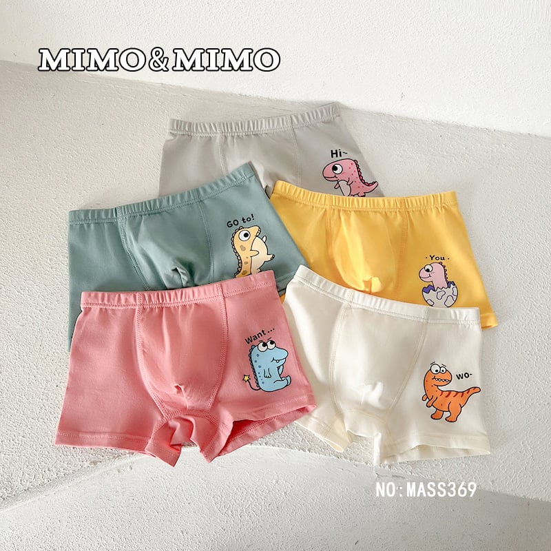 Chiloți pentru copii boxer din bumbac, 95% bumbac / 5% elastan, siguranță Clasa A, pentru băieți 3–8 ani (100–140 cm), 3D fără cusături, ambalare în cutie