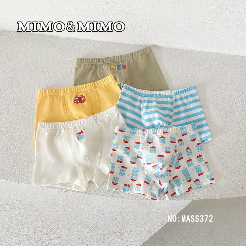 Chiloți pentru copii boxer din bumbac, 95% bumbac / 5% elastan, siguranță Clasa A, pentru băieți 3–8 ani (100–140 cm), 3D fără cusături, ambalare în cutie