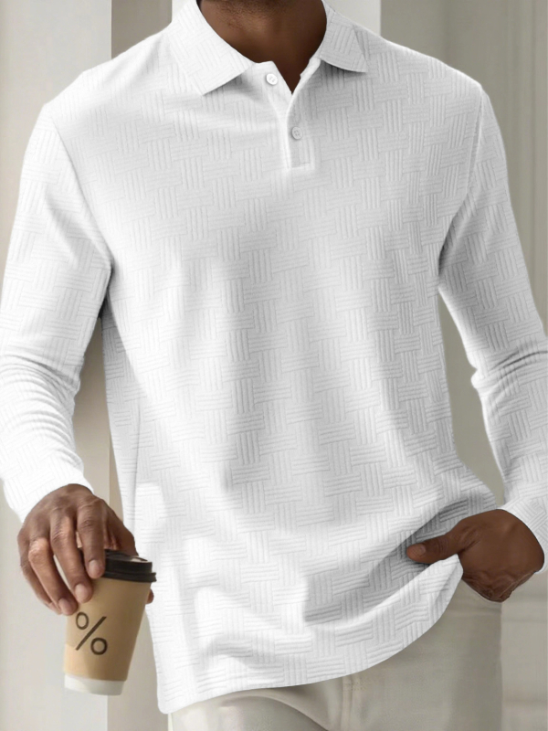 Πόλο πουκάμισο με κοντά μανίκια, σε στενή γραμμή, εφέ tie-dye, ύφασμα πολυεστέρα 96%+