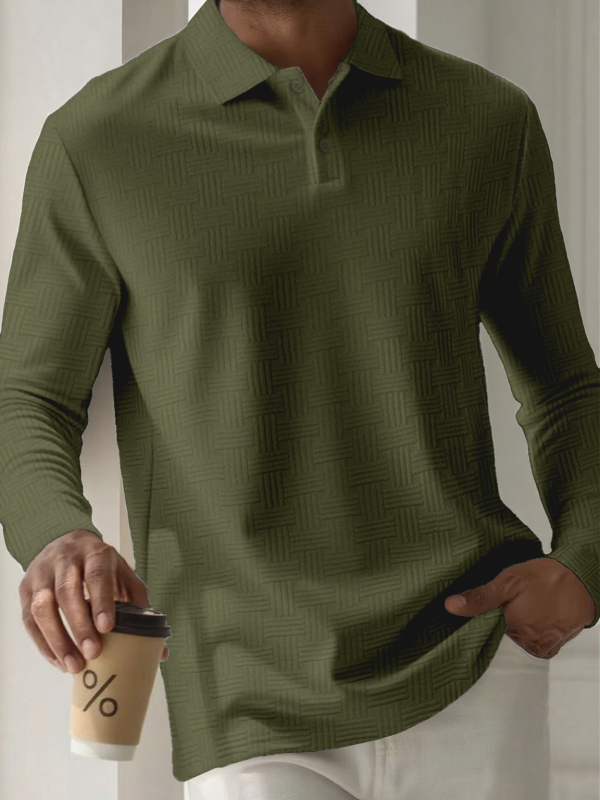 Πόλο πουκάμισο με κοντά μανίκια, σε στενή γραμμή, εφέ tie-dye, ύφασμα πολυεστέρα 96%+