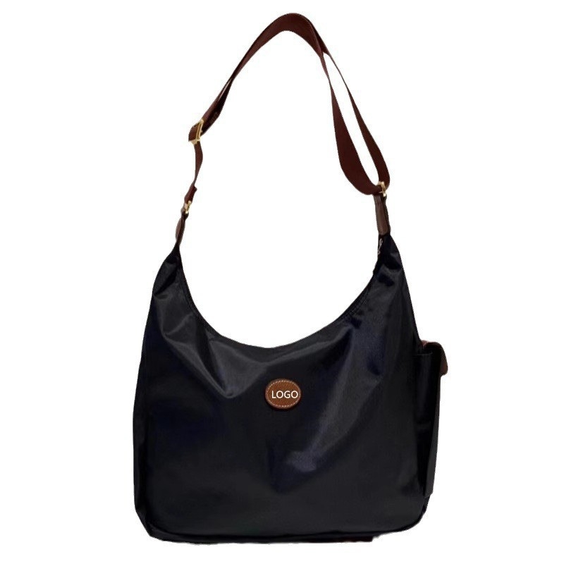 Unisex Hobo messenger torba — Oxford platno, nylon podstava, vodoravni četverokutni oblik, zatvaranje zipom, jesen 2024