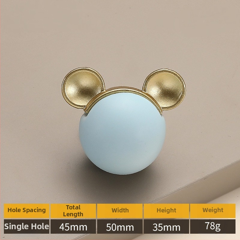 Μοντέλο 2991 — Μοντέρνα μινιμαλιστική καρτούν λαβή επίπλων με μία οπή για ντουλάπες, ντουλάπια και συρτάρια